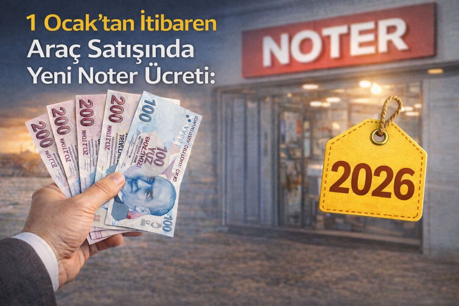 Araç Satışında Yeni Dönem: 1 Ocak 2026 İtibarıyla Noter Masrafları Değişiyor