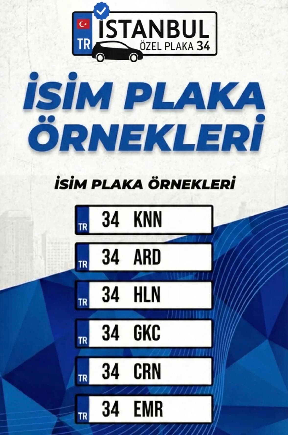 İsim Plaka Örnekleri 2026: En Çok Tercih Edilen Özel İsim Plakalar